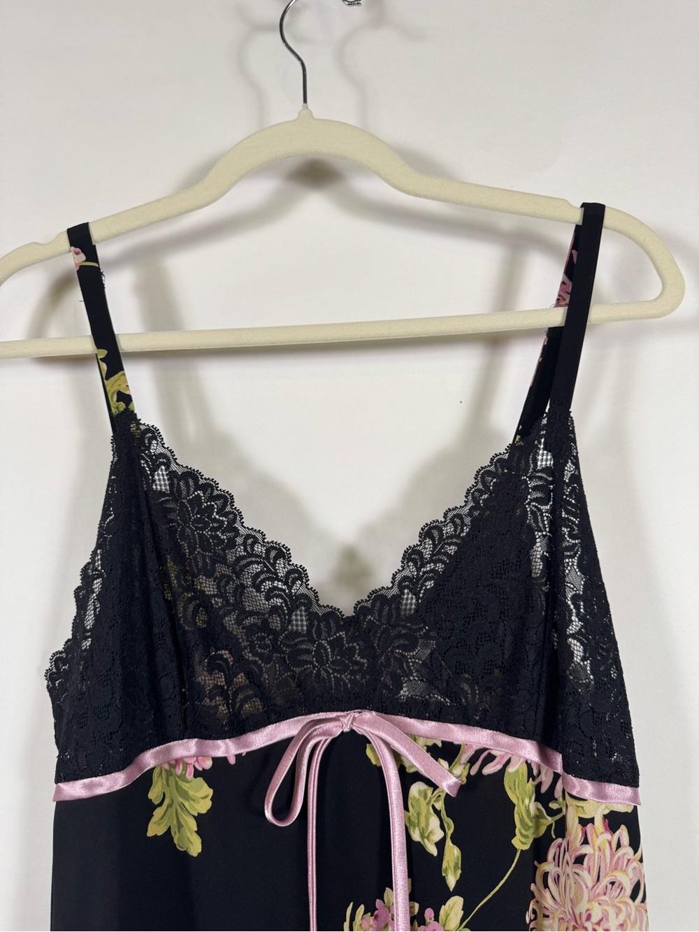 Oscar de la Renta Lace Slip Dress LG Babydoll Floral Romantic Coquette Feminine